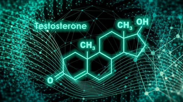 Hormona de fórmula testosterona. —  Fotos de Stock