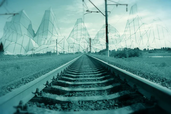 Lengte van het spoor — Stockfoto