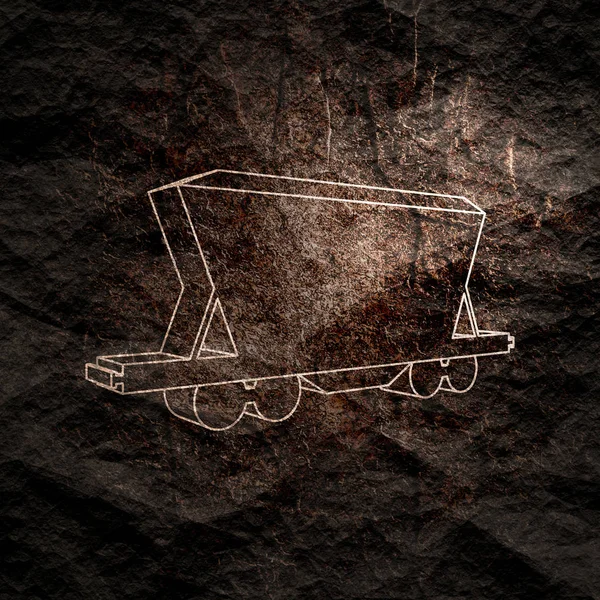 Icono de vagón de mercancías. — Foto de Stock