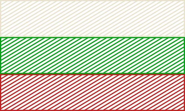 Nationale vlag van Bulgarije — Stockvector