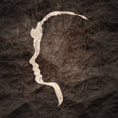 İki başlı siluetler.