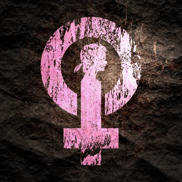 Female symbol icon — Stock Photo, Image