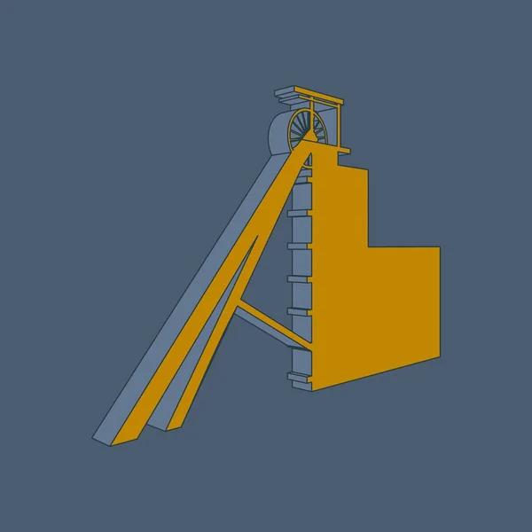 Icono de la minería del carbón — Vector de stock