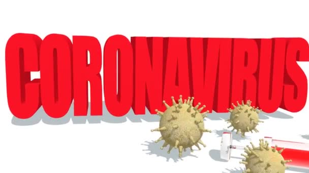 Concepto de enfermedad por Coronavirus — Vídeo de stock