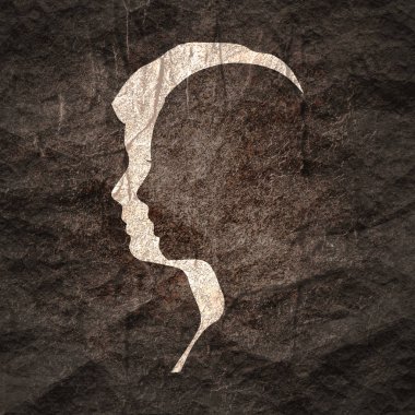 İki başlı siluetler.