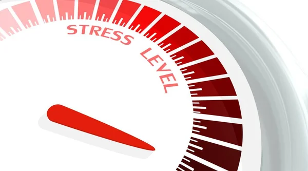 Konceptmätare på stressnivå — Stockfoto