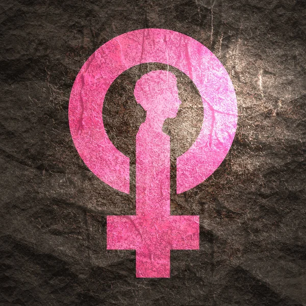 Female symbol icon — Stock Photo, Image