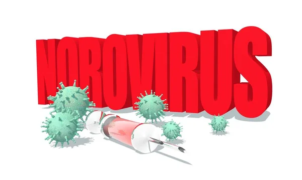 Begreppet Norovirus — Stockfoto