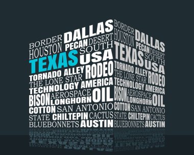Texas kelime bulutu