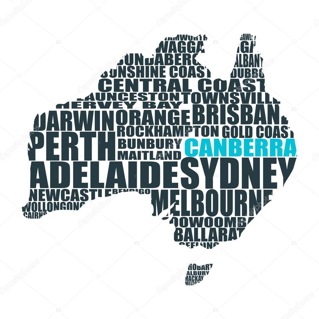 Map of Australia