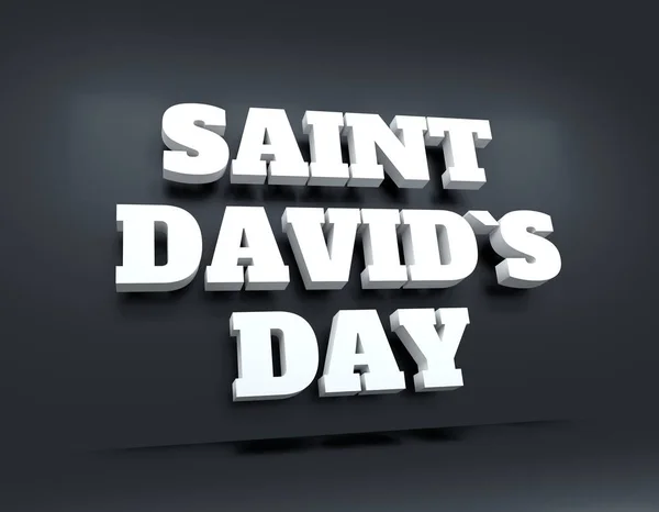 St Davids dag hälsning — Stockfoto