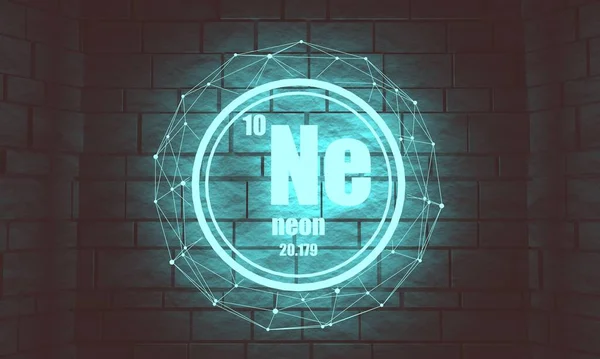 Neon chemical element. — Stock Photo, Image