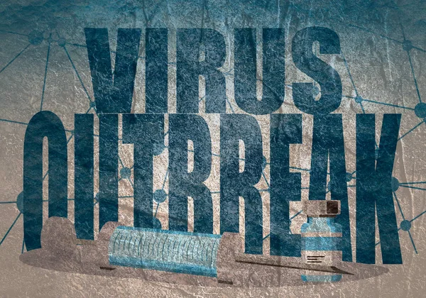 Konsep penyakit virus — Stok Foto