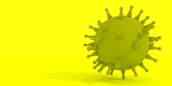 Modelo abstrato de vírus — Fotografia de Stock