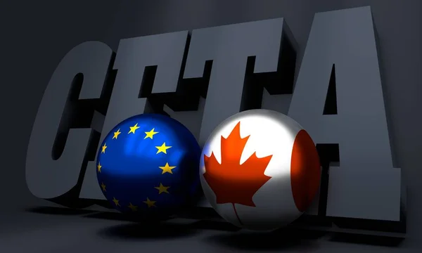 CETA - Comprehensive Economic and Trade Agreement — Stock Photo, Image