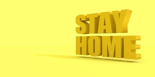 Stay home text — Stock Photo, Image