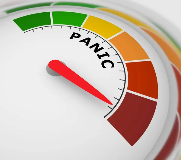 Medidor de nível de pânico — Fotografia de Stock