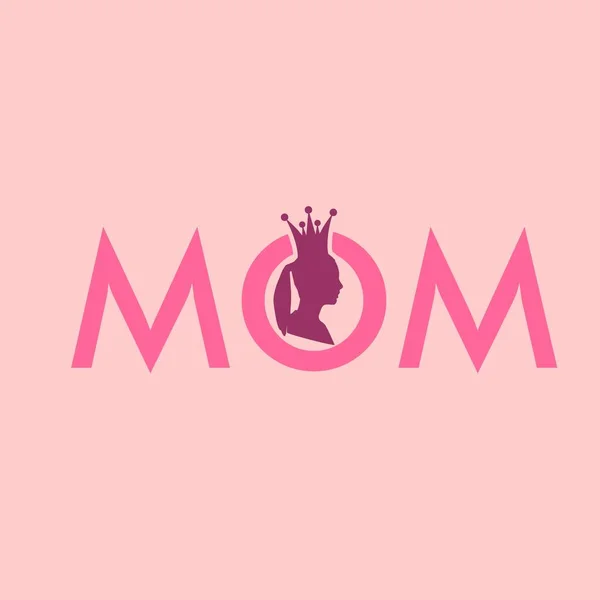 Maman texte pour carte cadeau — Image vectorielle