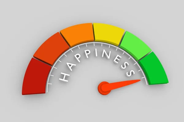 Felicidade ou nível de satisfação — Fotografia de Stock