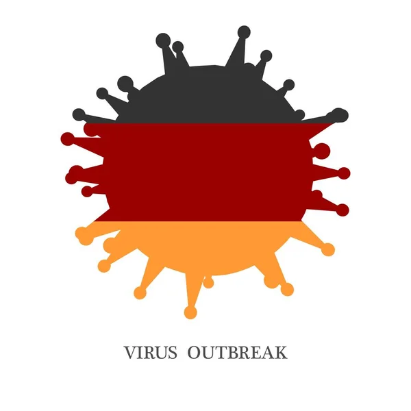 Coronavirus hastalığı konsepti — Stok Vektör