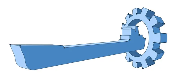 Engins avec cargo — Image vectorielle