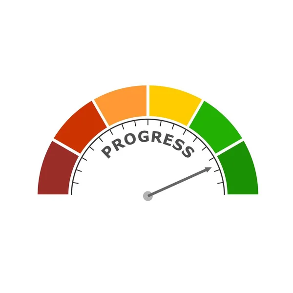 Dispositivo de medição do progresso —  Vetores de Stock