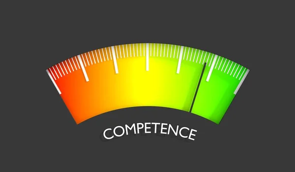 Medição do nível de competência — Fotografia de Stock