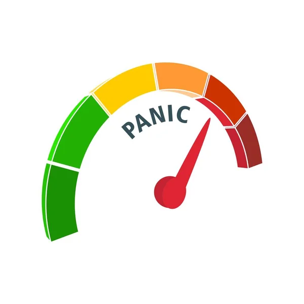 Panische niveaumeter — Stockvector