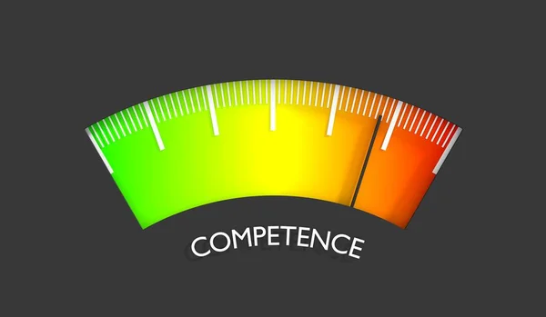 Medição do nível de competência — Fotografia de Stock
