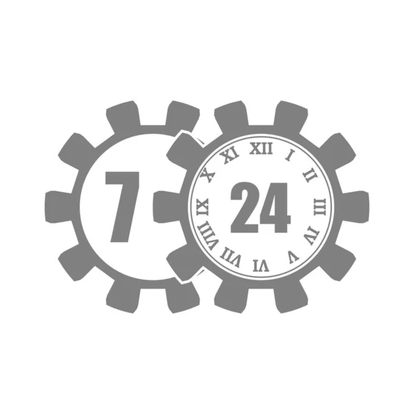 Símbolo de insignia de tiempo — Vector de stock