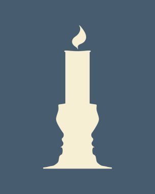 İki başlı siluetler.