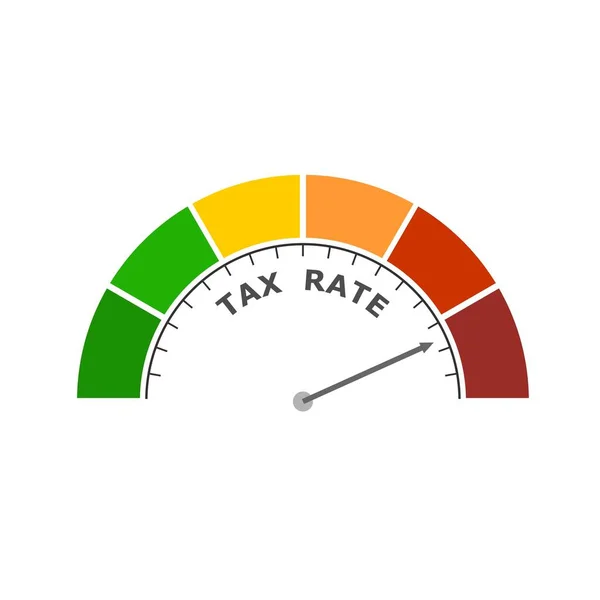 Conceito de taxa fiscal —  Vetores de Stock