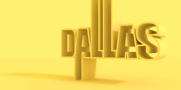 Naam van de stad Dallas. — Stockfoto