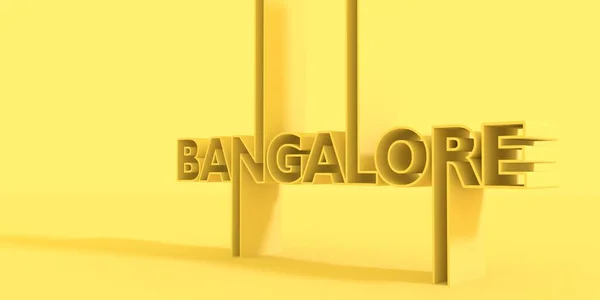 Bangalore naam van de stad. — Stockfoto