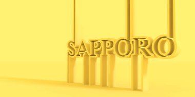 Sapporo şehir adı.