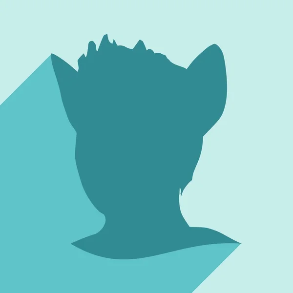 Silhouettes de chat femme — Image vectorielle