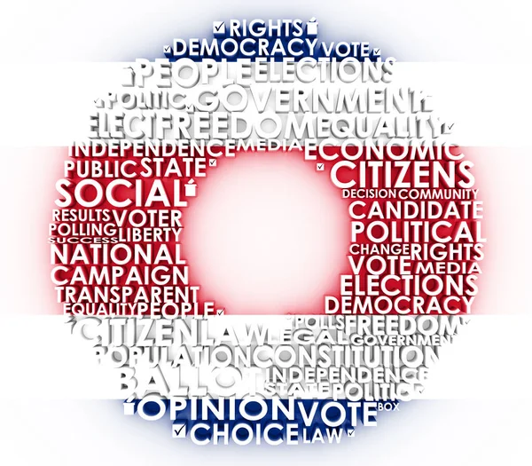 Elections relative tags cloud — Stock Photo, Image