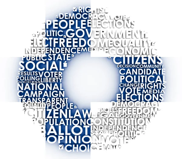 Elections relative tags cloud — Stock Photo, Image