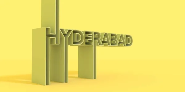 Hyderabad naam stad. — Stockfoto