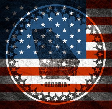 Georgia eyalet haritası