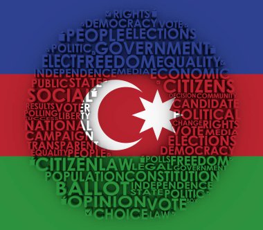 Seçimler göreceli etiketler bulut