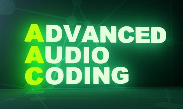 Geavanceerde audiocodering — Stockfoto