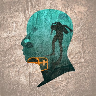 Dalış sporu konsepti