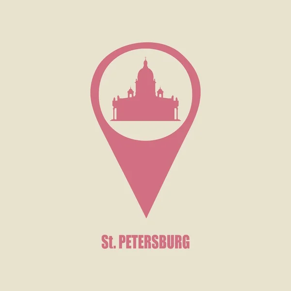 Cathédrale Saint-Isaac à Saint-Pétersbourg Russie. — Image vectorielle