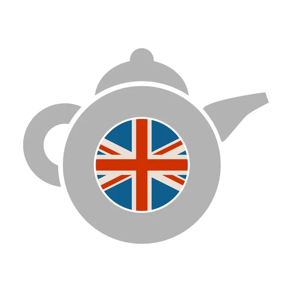 Emblema del negozio di tè — Vettoriale Stock