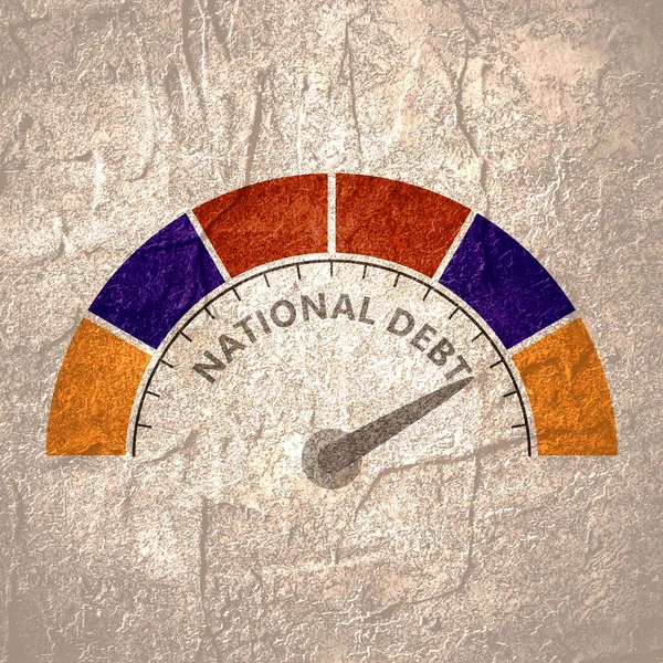 Concepto de deuda nacional —  Fotos de Stock