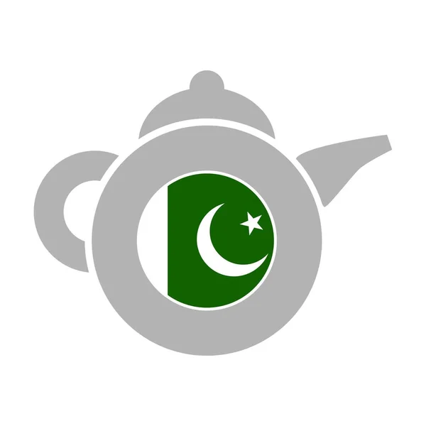 Emblema de la tienda de té — Archivo Imágenes Vectoriales