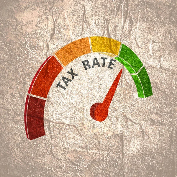 Conceito de taxa fiscal — Fotografia de Stock