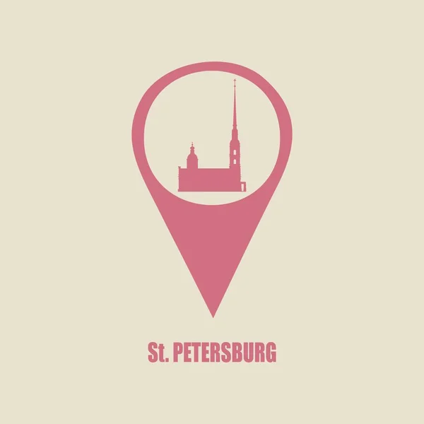 Peter and Paul fortress in Saint Petersburg — Stock Vector