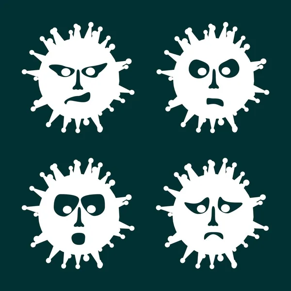 Konsep penyakit Coronavirus - Stok Vektor